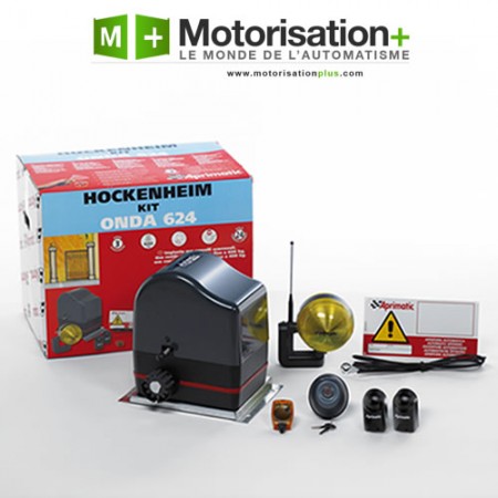 Motorisation portail coulissant - APRIMATIC - ONDA 624 + 4m de crémaillères OFFERTES