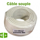 Câble souple HO5VVF - 4x1.5 mm² - couronne de 50 m 