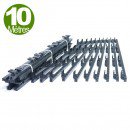 Crémaillère métallique plastifiée 10m - toutes marques