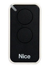 Télécommande portail Nice INTI2 NOUVEAU 433.92 MHz coloris Noir (Compatible avec One2 et Flo2rs)