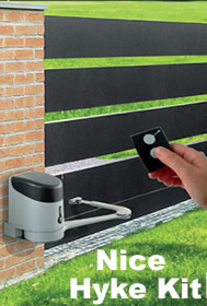 Motorisation portail 2 battants - Nice Hyke Kit